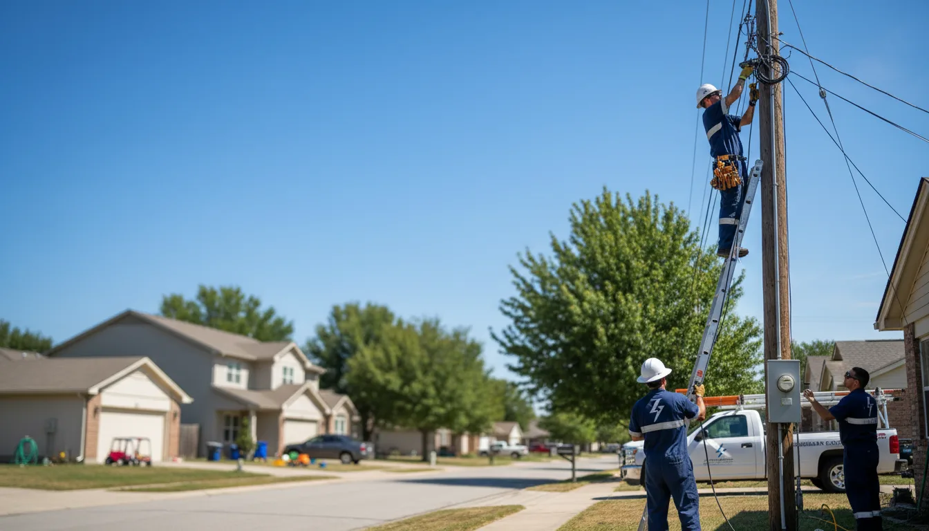 Residential electrician providing installation services in Gotebo, OK